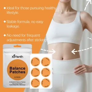 XIMONTH Koerperbalance Pflaster fuer taegliche Energie und Stoffwechselpflege, sanft.