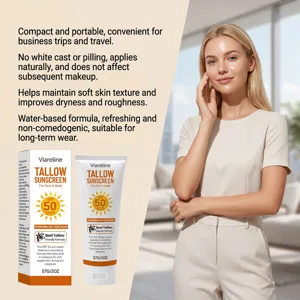 Viareline crème solaire au suif FPS 50 hydratante légère visage et corps format voyage