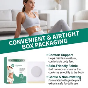 Herbal body balance care patch with breathable non-woven fabric for daily wellness and comfort.