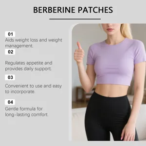 Berberine Körperpflaster für tägliches Gewichtsmanagement, atmungsaktiv und bequem zu tragen.