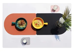 Tovaglietta in pelle PU stile nordico impermeabile isolamento termico tappetino da tavola chic