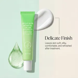 Crème dépilatoire visage formule douce aloe vera 50g peau lisse fini délicat vue détaillée