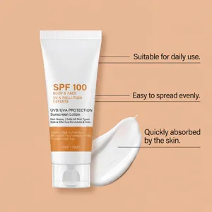 Haute protection SPF 100 crème solaire visage et corps, hydratante légère 50g