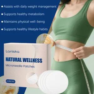LANISKA Mikronadel Patches Detailansicht fuer bequeme Koerperpflege und atmungsaktiven Sitz.