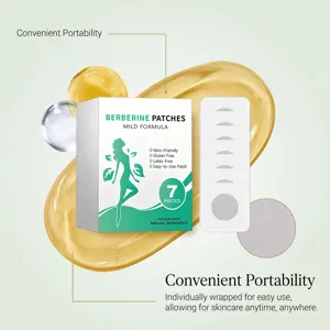 Berberine Patches milde Formel einzeln verpackte Hautpflege Körperpatches 7 Stück Packung