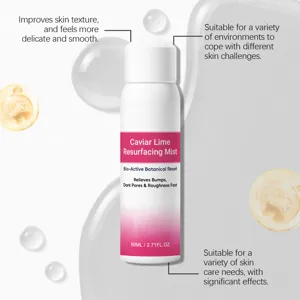 Caviar Lime Resurfacing Body Mist Smooth Exfoliating Refreshing Non Sticky Spray 80ml