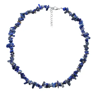 Collana Girocollo in Pietra di Lapislazzuli Naturale Gemma Fatta a Mano Gioiello Donna