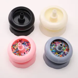 Ensemble de bol toupie à perles manuel pour bijoux DIY, outil chargeur de perles en plastique.