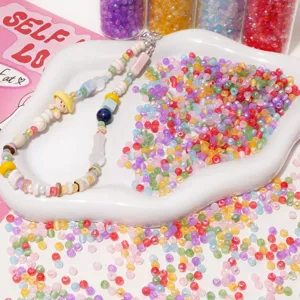 Abalorios de cristal Aurora de 4mm DIY pulsera colgante de telefono cuentas sueltas manualidades