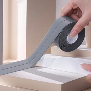 Waterproof tape for kitchen and bathroom sink gap sealing strip mildew proof strip gray 1pc