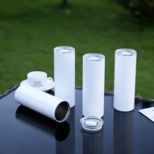 Stainless Steel Insulated Water Bottle Vacuum Flask Straight Travel Mug With Leak Proof Lid For Sports Outdoor