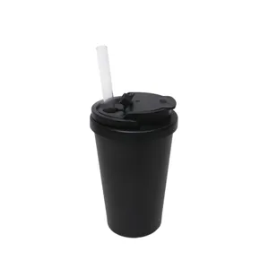 Stainless steel insulated tumbler with straw and dual-drink lid for sports and daily use.