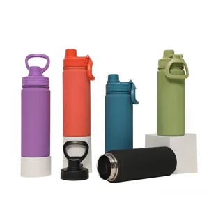 Edelstahl Vakuum isolierte Trinkflasche 500ml tragbare Sport Reise Thermobecher Becher.