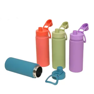 Edelstahl Vakuum isolierte Sport Trinkflasche tragbar 500ml farbige Reisebecher Tasse.