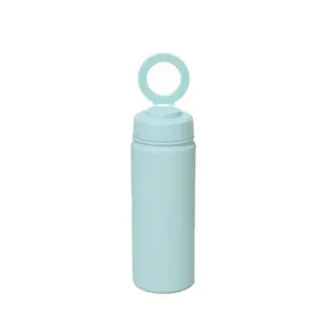 500ml stainless steel vacuum sports water bottle with magnetic phone mount and ring lid.