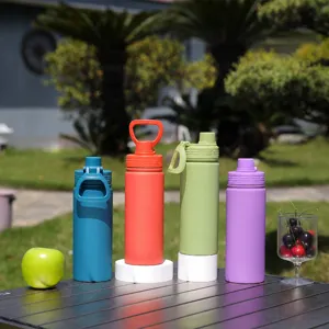 Tragbare Edelstahl Vakuum Isolierte Trinkflasche Auswegsitz Thermobecher Für Sport Outdoor Damen Studenten