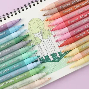 Morandi Acrylfarbe Marker Set Wasserdicht Schnelltrocknend Kunststifte Für Zeichnen Skizzieren Schule Bürobedarf