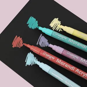 GuangNa Morandi Acryl Marker Stifte Set, Wasserfeste Malstifte fur Kunst und Basteln.