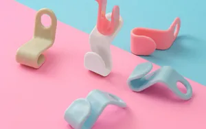 Ganchos para perchas apilables de plástico clips conectores para ahorrar espacio en casa