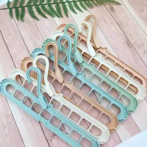Mehrloch Kleiderbügel platzsparend Kunststoff klappbar Hosenhalter Schrank Organizer.