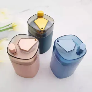 Automatic press-type toothpick dispenser plastic holder container for home daily use.