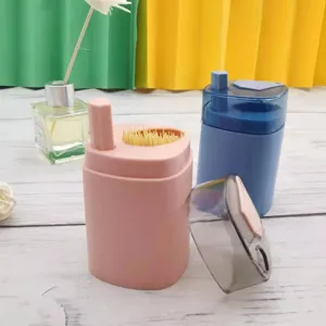 Automatic plastic toothpick dispenser box press type portable household toothpick storage box main