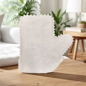 Wegwerp non-woven reinigingshandschoenen, handige handschoenvormige vaatdoeken voor thuis.