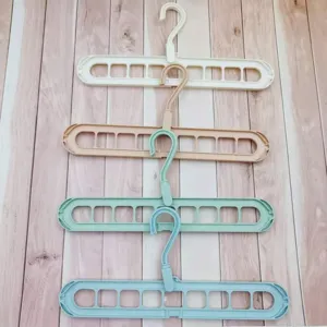 Mehrloch Kleiderbügel Kunststoff magisch faltbar Schrank Organizer für Kleiderschrank Platzsparen.