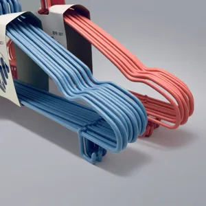 Huishouden Plastic Gecoate Kledinghangers Antislip Droogangels Met Haken