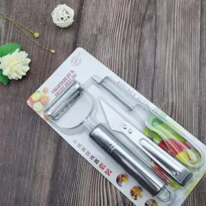 Set pelapatate per verdure in acciaio inossidabile, utensile da cucina per frutta e patate.
