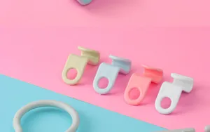 Ganchos para perchas apilables de plástico conectores ahorradores de espacio armario.