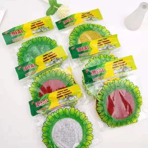 Sonnenblumen doppelseitiger Spülschwamm, langlebiger Topfreiniger für die Küche.