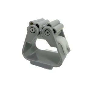 Traceless mop clip punch-free broom holder wall mounted bathroom storage rack grey utility tool