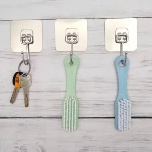 adhesive wall hooks heavy duty seamless transparent hooks for hanging keys and small items