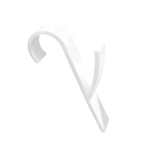 Witte radiatorhaak zonder boren handdoekenhouder universele clip voor badkameraccessoire