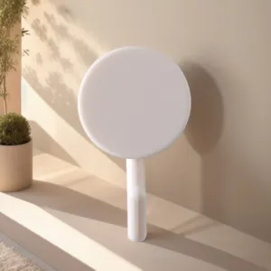 White rotating wall hook for kitchen and bathroom, punch-free adhesive storage organizer.