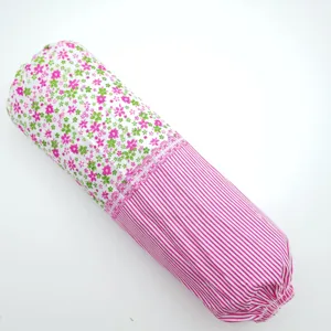 Floral striped long oversleeves for women, clean kitchen office hand protectors detail.
