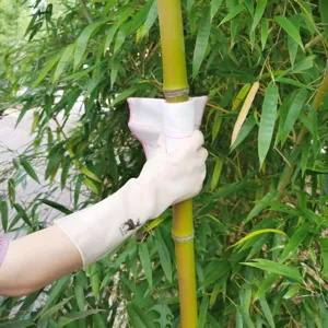 Household waterproof rubber cleaning gloves for daily washing dishes and housework.