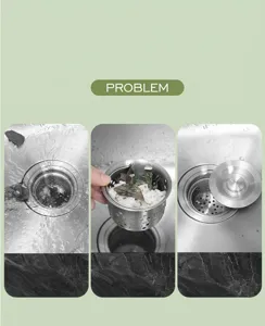 Panier de filtre d'évier de cuisine universel en acier inoxydable bouchon de vidange pièces