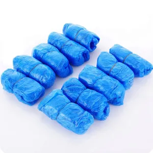 Copriscarpe usa e getta in plastica PE spessa, copriscarpe impermeabili antipolvere dettaglio.