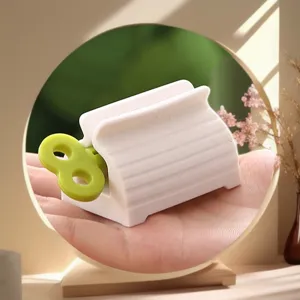Japanese style toothpaste squeezer manual roller facial cleanser dispenser clip base holder