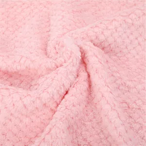 Pink pineapple pattern double-sided absorbent dishcloth lint-free kitchen hand towel