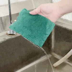 Spugna abrasiva doppia faccia per cucina panno pulizia piatti e pentole resistente