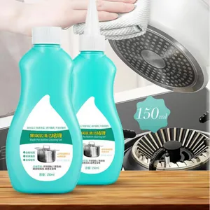 Gel nettoyant 150ml pour fond de casserole, élimine efficacement la suie et les taches de brûlé.