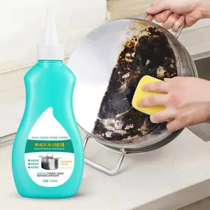 Gel nettoyant pour fond de casserole élimine efficacement les taches d'huile et saletés.