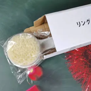 Cepillo de baño de cerdas suaves con mango largo para limpieza corporal y ducha