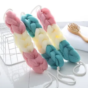 Long mesh bath sponge scrubber exfoliating body strap for shower and bathroom daily use