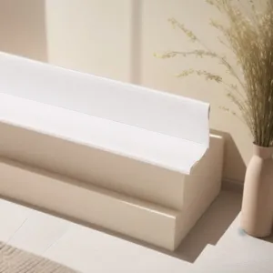 White waterproof sealing tape for kitchen and bathroom, flexible caulk strip for sink and stove gaps.