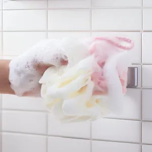 tweetalige badspons douchepuff grote badbal netwerk voor lichaamsverzorging douche tool