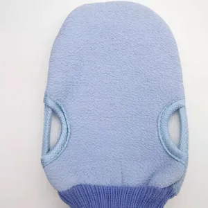 Peeling Duschhandschuh Badeschwamm Peelinghandschuh mit Griffen für Körperreinigung.